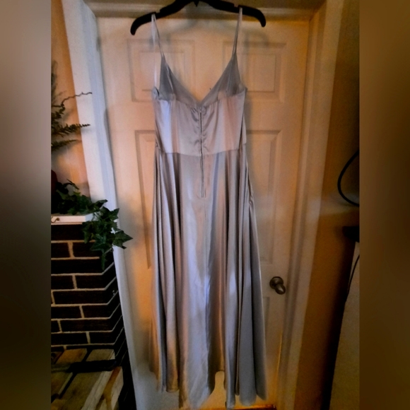 Silver Prom Dress - Picture 2 of 3